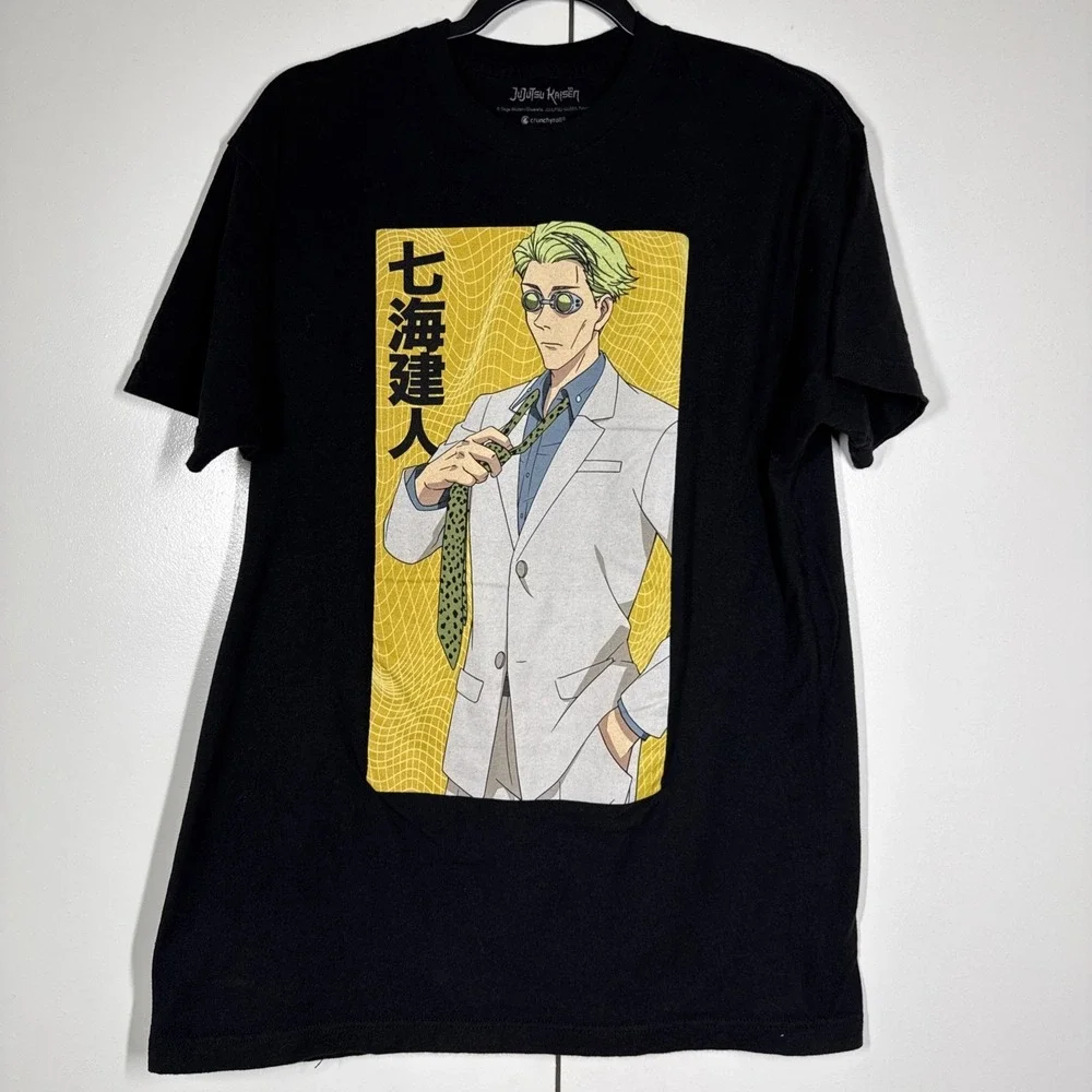 Jujutsu Kaisen Licensed Crunchyroll Nanami Men's Box T-shirt Size Large Anime - Picture 1 of 7